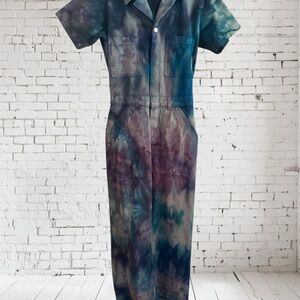 Big Bud Press Ice Dyed Short Sleeve Jumpsuit size S